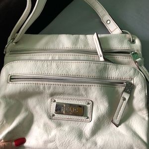 relic white crossbody purse